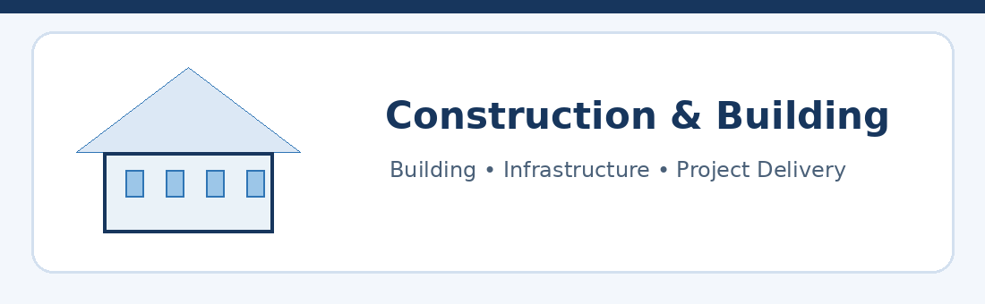 Construction and Building: Building, Infrastructure, Project Delivery